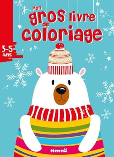 Download Mon gros livre de coloriage Noël Ours blanc PDF