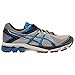 ASICS Men's GT 1000 4 Running Shoe, Silver/Electric Blue/Black, 8.5 4E US
