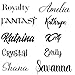 Vinyl Name, Word, Phrase Glass or Mug Decal - Personalized Bridal Party Stickers - Many Fonts Colors, Fonts & Sizes - Shay's Creative Expression