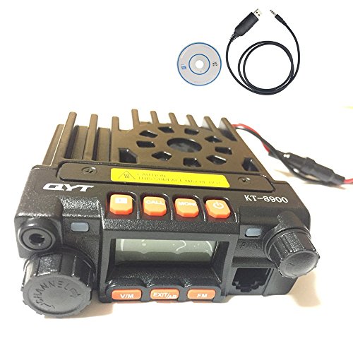 QYT KT8900 Dual Band Mobile Transceiver VHF/UHF 136-174/400-480MHz 25/20W Mini Car Radio Amateur (Ham) Radio