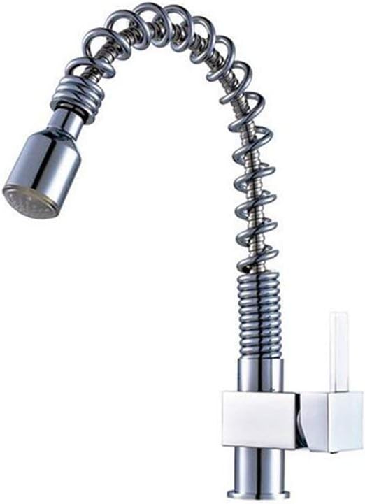 Caño Giratorio de Resorte de Arco Alto LED con Boquilla desplegable de