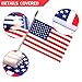 Anley US National United States Mini Flag 12 Pack - Hand Held Small Miniature American Flags on Stick - Fade Resistant & Vivid Colors - 5x8 Inch with Solid Pole & Spear Top