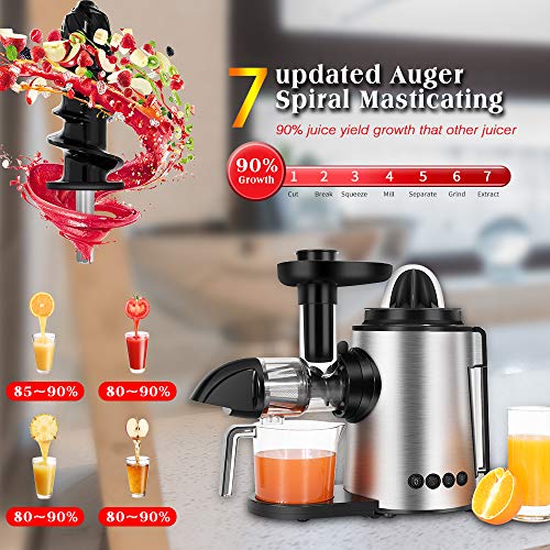 Sagnart Masticating Juicer Slow Juicer Extractor Cold Press Juicer