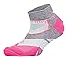 Balega Women's Enduro V-Tech Arch Support Performance No Show Athletic Running Socks (1 Pair), Pink/White, Small