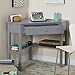 SilkWood Studio Ellen Space Saving 1 Drawer Corner Desk, Gray