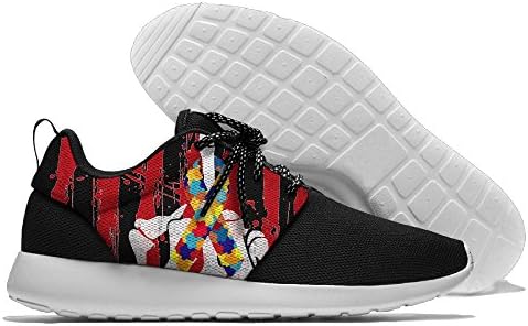 Skull Skeleton Bone Crossbone Hand Flag Men's Classic Athletic Running Shoes 46