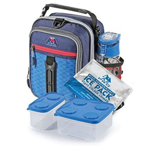 Arctic zone high-performance dual-compartment lunch box set, navy…