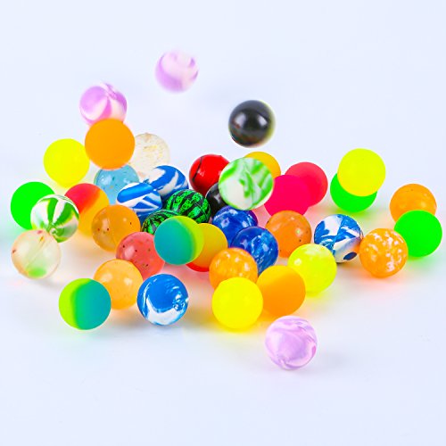 image for Aneco 40 Pieces Jet Bouncy Balls 25mm Bounce Ball Mixed Colour Party B