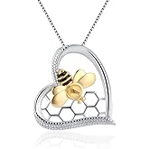 LGSY Sterling Silver Bee Heart Bail Pin Pendant Fitting for Pearl Jewelry, Design Pendant Mount for Women DIY Jewelry Making