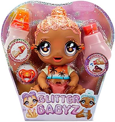 Glitter Babyz Puppe Marina – Magischer Farbwechsel Beim Baden, Inkl. Meerjungfrauen-Outfit