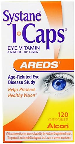 Systane ICAPS Eye Vitamin AREDS, 120 Coated Tablets (Pack of 6)