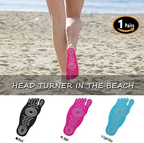 Stick on Soles,Invisible Shoes Stick on Foot Pads,Foot Stickers,Nakefit Stick on Soles with Anti-slip and Waterproof Design for Barefoot Lover, Summer Activities by OYSIN