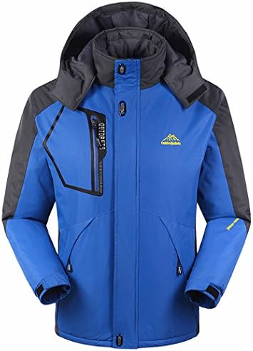 Dnstar Men's Winter Coats and Jackets Big and Tall Warm Ski Fleece Plus Blue XS