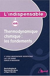 L' indispensable en thermodynamique chimique