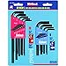 EKLIND 10222 Hex L-Key allen wrench Combo- Long Inch / MM (2 sets 22pc)