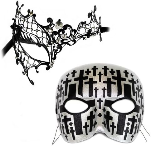Colette-Cemetary Casanova - Masquerade Masks for a Couple