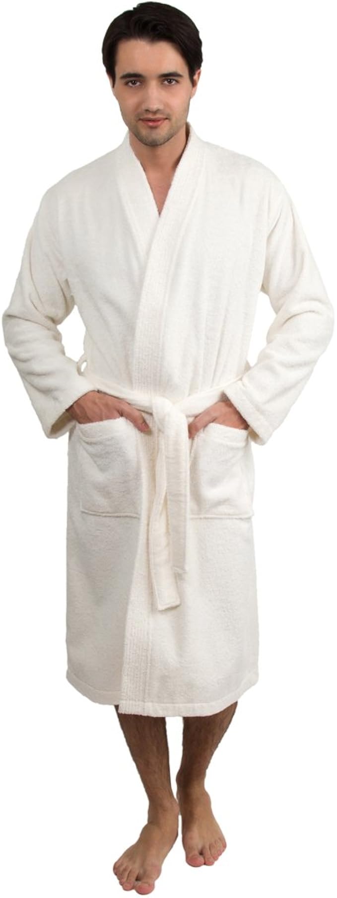 towelselections men's plush kimono robe