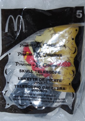 McDonalds Happy Meal 2006 Pirates of the Caribbean Skull Telescope Toy #5