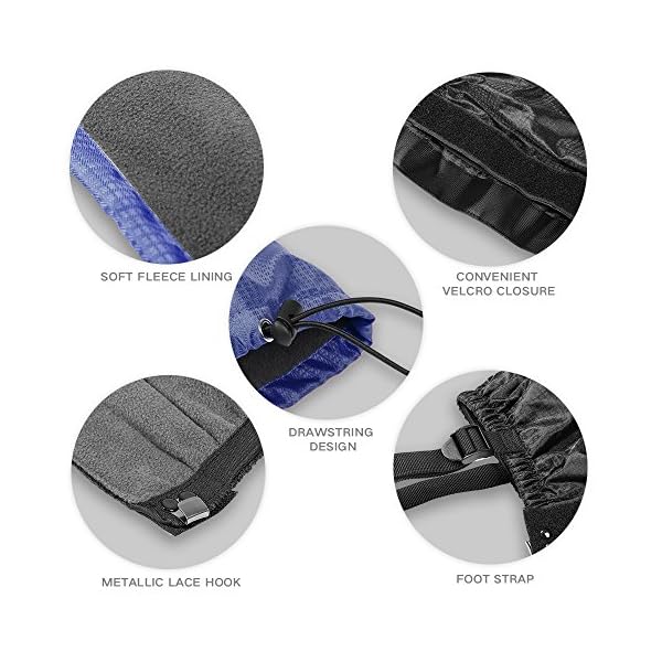 Terra-Hiker-Research-Waterproof-Gaiters-Breathable-Snow-Cover-with-Fleece-Lining