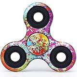 Upgraded Fidget Spinner, Hand Spinner Fidget Toy - Camouflage Fireworks, Ultra Durable Tri-Spinner Not 3D-Printed for ADHD, ADD, Autism, and Killing Time