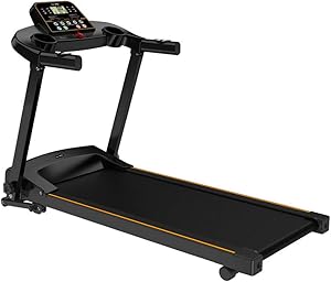 Folding Treadmill, Motorized Running Jogging Walking Machine for Home Office Use Gym Fitness Workout