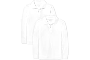 The Children's Place Boys Uniform Long Sleeve Pique Polo