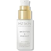 MZ SKIN Brighten & Perfect Vitamin C Serum 1.01 fl oz - 10% Brightening Treatment for Dark Spots, Pigmentation to Reveal Glowing Renewed Skin, With Tranexamic Acid