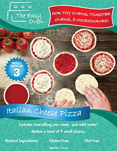 The Easy Oven - Easy Bake Oven Refills - Cheese Pizza - Natural Ingredients - Gluten Free - Nut Free - 3 Pack