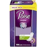 Poise Incontinence Panty Liners, Very Light Absorbency, Long Length (114 Count)