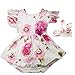 Hollyhorse Newborn Baby Girl Clothes & Headbands (0-6M, Pink Floral)