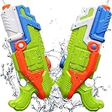 ToyerBee Water Guns, 2 Packed Super Capacity（41oz） Water Blaster, Water Gun Pistol Shoots up to 35ft，Squirt Guns for Kids&Adult&Toddlers&Teenager, Best Water Toys in Swimming Pool, Beach
