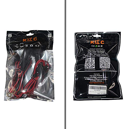 [2 Pack] KUNCAN Car Cigarette Lighter Female Socket Extension Cable - O Ring Terminal Connector, Eyelet Terminal Harness Extension Charge Cable, Fused 10A 12V 3FT - Thumbnail 6