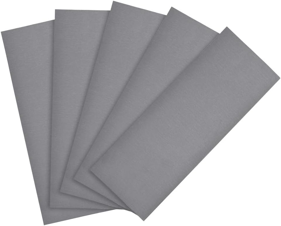 sourcing map 3000 Grits Sanding Sheets 9-inch x 3.6-inch Wet Dry Silicon Carbide Sandpaper for Wood Furniture Metal Polishing 5pcs