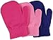 N'Ice Caps Little Girls and Infants Magic Stretch Mittens 3 Pairs Assortment