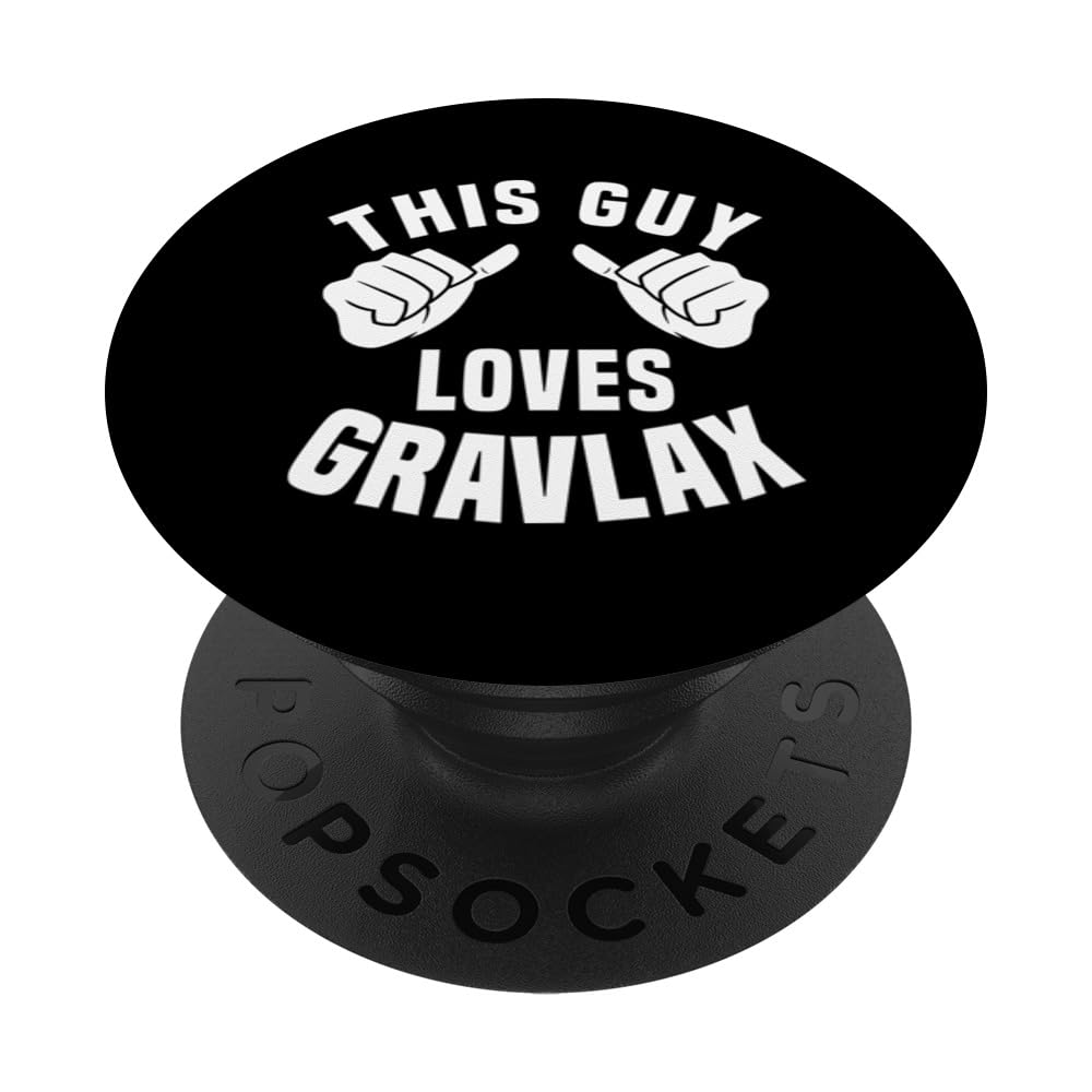 This Guy Loves Gravlax Apparel Cured Salmon Dress For Men PopSockets Swappable PopGrip