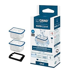 CIANO AQUARIUM FILTER MEDIA - WATER CLEAR CARTRIDGE SM / CF40 X2