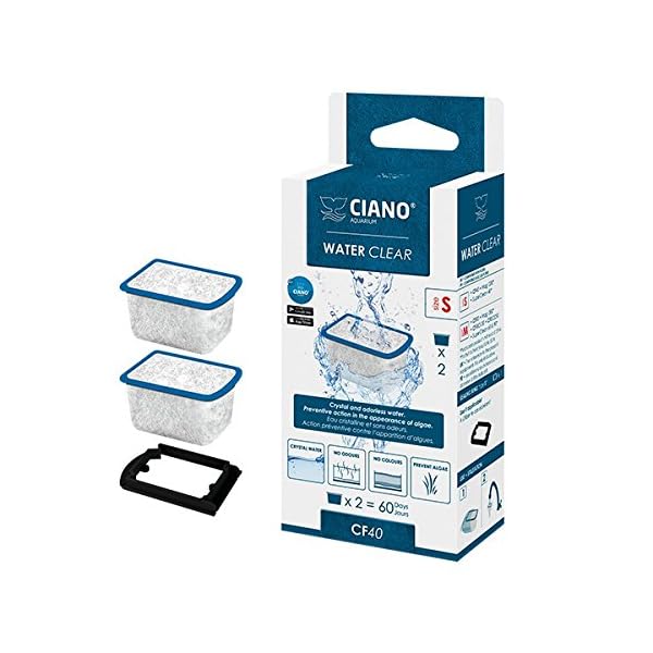 CIANO-AQUARIUM-FILTER-MEDIA-WATER-CLEAR-CARTRIDGE-SM-CF40-X2 CIANO AQUARIUM FILTER MEDIA - WATER CLEAR CARTRIDGE SM / CF40 X2