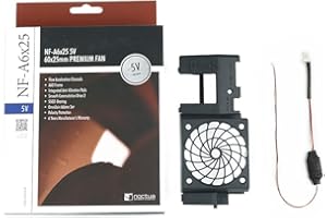 RIXAVLEO PS2 Fat Console Noctua Fan Bracket + Noctua Fan, PS 2 Fat Upgrade Modification(SCPH-30000 & 50000),PS2 Mod Suitable for 5V 6CM Fans