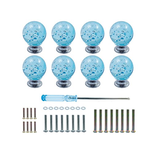 Buy Aqua Blue Knobs 8 Pack And Pulls Handles For Dresser Drawers