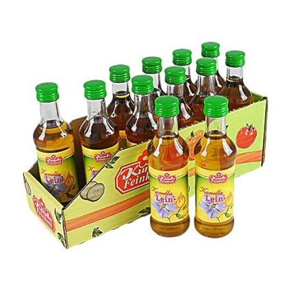 Kunella Leinol 12 Flaschen A 100 Ml Amazon De Lebensmittel Getranke