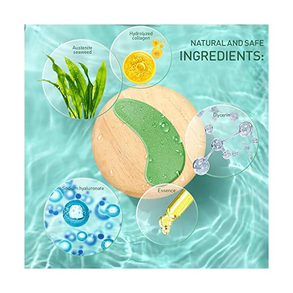 Phichy-Under-Eye-Mask-Collagen-Under-Eye-Patches-New-Upgrade-eye-masks-skincare-Anti-Aging-Anti-Wrinkles-and-Fine-Lines-Reducing-Dark-Circles-Puffy-Eyes-Men-and-Women-Moisturizing-Dark-green Phichy Under Eye Mask, Collagen Under Eye Patches, New Upgrade eye masks skincare, Anti-Aging, Anti-Wrinkles and Fine…