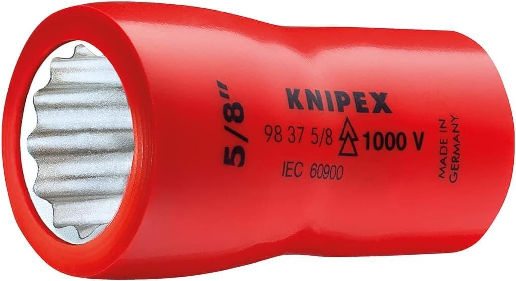 KNIPEX 12-Point Socket with Internal Square 3/8" 46 mm, 98 37 5/8"