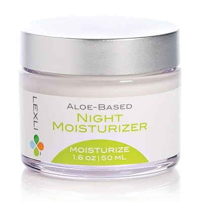 Lexli Night Moisturizer For Face | Thick, Luxurious Night Facial Moisturizer Cream For Dry, Sensitive Skin | Formulated With Pharmaceutical-grade Aloe | 1.6 Oz
