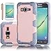Galaxy Core Prime Case, EC™ Galaxy Prevail LTE Case, Dual Layer Rugged Soft TPU Bumper Hard PC Shell Shockproof Case Cover for Samsung Galaxy Core Prime / Prevail LTE G360 (G-Rose Gold/Grey)