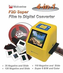 Amazon.com: Wolverine F2D Super 20MP 4-In-1 Film to Digital Converter