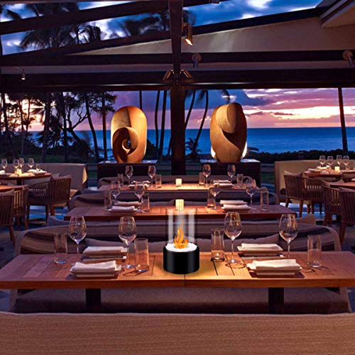 BRIAN & DANY Ventless Tabletop Fireplace Smokeless Clean Indoor Outdoor Fire Pit Portable Fire