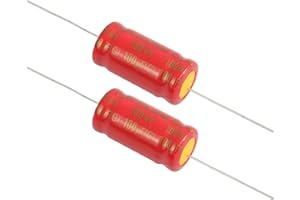 Cermant 2Pcs 100V 100UF Electrolytic Non-Polarized Crossover Capacitor Frequency Divider （10x20mm/0.39x0.79in）