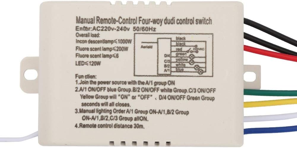 Samfox Wireless Remote Wall Switch Light Control - Image 5