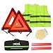 XOOL Safety Triangle Warning Kit,Car Roadside Emergency Kit with Reflective Warning Triangle,Visibility Roadside Vest, Storage Bag and Glove for Use Roadside Breakdowns Emergencies primary