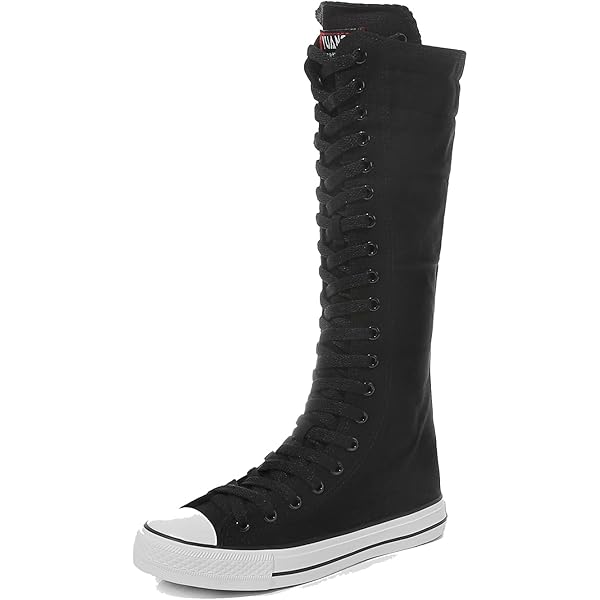Amazon.com | Woman Boots Mid Calf Knee High Tall Zipper High